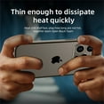 thumbnail image 4 of Hybrid Silicone Frame Aluminum Metal Case For iPhone 16 15 13 12 Pro Max 14 Plus Better Heat Light Alloy Bumper Back Accessories Gold BK For iPhone 11Pro Max, 4 of 6