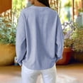 thumbnail image 6 of AKOEE Striped Sweatshirts for Women Crewneck Baggy Pullover Long Sleeve Tops Casual Loose Fall Winter Sweaters (2XL, Blue), 6 of 8