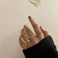 thumbnail image 4 of Conjunto de anillos de oro para mujcon cadena de sJMpiente para niñas Vi, 4 of 5