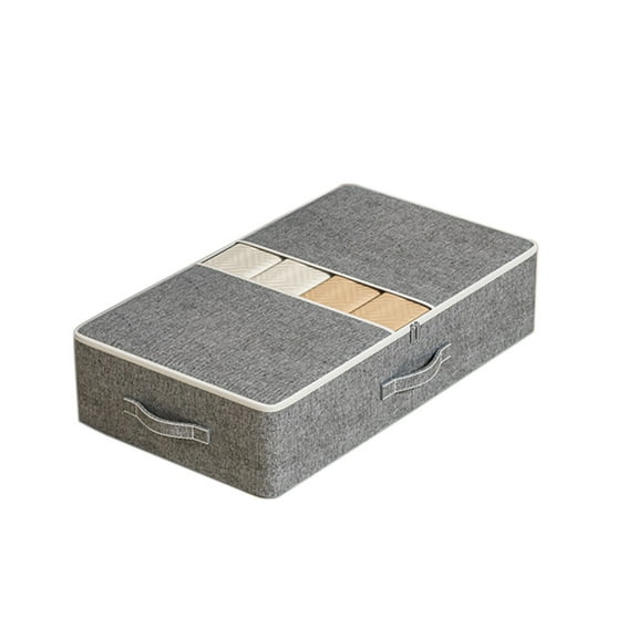 Underbed Storage Box,Under Bed Storage Containers,Underbed Storage Bags with Clear Window,Under Bed Clothes Organizer with Sturdy Structure and Ultra Thick Fabric for Clothing,Bedding,Comforter