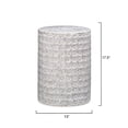 thumbnail image 7 of Jamie Young Co Wildflower Coastal Ceramic Side Table in Cream/Gray, 7 of 7