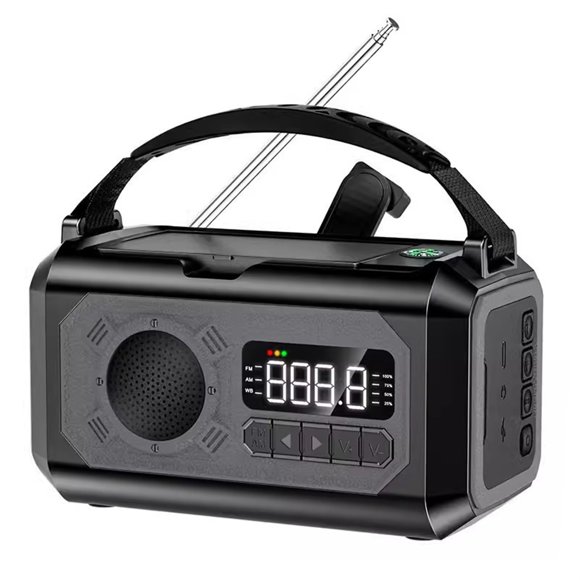 12000mAh Solar Hand Crank Radio | All Round Outdoor Power Balancing Emergency and Entertainment