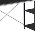thumbnail image 3 of HomeRoots Furniture 285414 54 x 47 x 20 in. Computer Desk with Shelves, Black & Chrome, 3 of 5