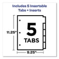 thumbnail image 5 of Insertable Big Tab Dividers, 5-Tab, 11 1/8 X 9 1/4 | Bundle of 2 Sets, 5 of 5