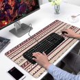 thumbnail image 2 of Long Mouse Pads for Desk,Brown Ethnic Stripe Pattern Desk Mats on Top Of Desks, Desk Mouse Pad Extra Large with 3mm Non-Slip Base and Stitched Edge for Gaming,Office,Work,Home 31.5"x15.7", 2 of 6