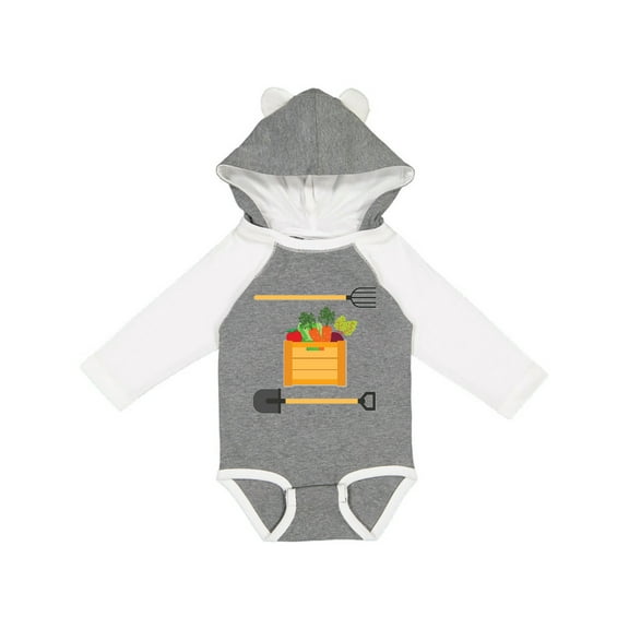 Inktastic Vegetable Gardener Organic Farming Boys or Girls Long Sleeve Baby Bodysuit