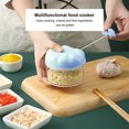 thumbnail image 4 of Garlic Masher Cooking Meat Crusher Pull String Pepper Ginger Grinder Stainless Steel Slicer Washable Vegetable Grinding Chopper White, 4 of 8