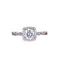 thumbnail image 1 of Classic 1.50 Carat Moissanite and Diamond Wedding Ring in 10k White Gold, 1 of 5