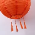 thumbnail image 4 of Linterna Solar Lámpara de farol de nailon solar impermeable luz colgante decoración de festival (naranja), 4 of 6