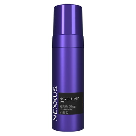 Nexxus Hy-Volume Cloud Foam Hair Foam For Flat & Limp Hair for Lift and Volume Hair Styling Foam Powered by Magnitube Volumizer Technology with Hyaluronic Acid, 5.5 Fl Oz