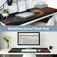 thumbnail image 6 of Leather Keyboard and Mouse Desk Mat Office Desk Accessories Protective Office Desk Decor Desk Pad Mat for Gaming, Work from Home, Office Digital Art Of The Earth 16.5" x 35.4", 6 of 9