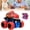 Red, variant on YYKihy Dinosaur Friction Push Car - Inertia Stunt Truck Toy, Yellow