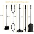 thumbnail image 2 of Resenkos Fireplace Toolset,31 Inch 5 Pieces Hearth Fireplace Fire Tools Set, 2 of 9