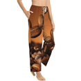 thumbnail image 6 of Salouo Coffee Beans Print Women's Pajama Pants Casual Loose Sweatpants PJs Flowy Pants Drawstring Palazzo for Women Wide Leg Pants Lounge Pajama -Large, 6 of 8