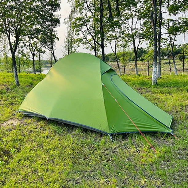 Tienda de campaña portátil Tienda de campaña al aire libre a prueba de viento Impermeable Camping Senderismo Refugio JShteea El nuevo