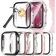 thumbnail image 1 of wonima44 [5 Pack] Case with Tempered Glass Screen Protector for Apple Watch 40mm SE 2nd Gen Series 6 5 4 SE, Ultra-Thin Full Coverage Hard PC Protective Cover for iWatch 40mm, 1 of 1