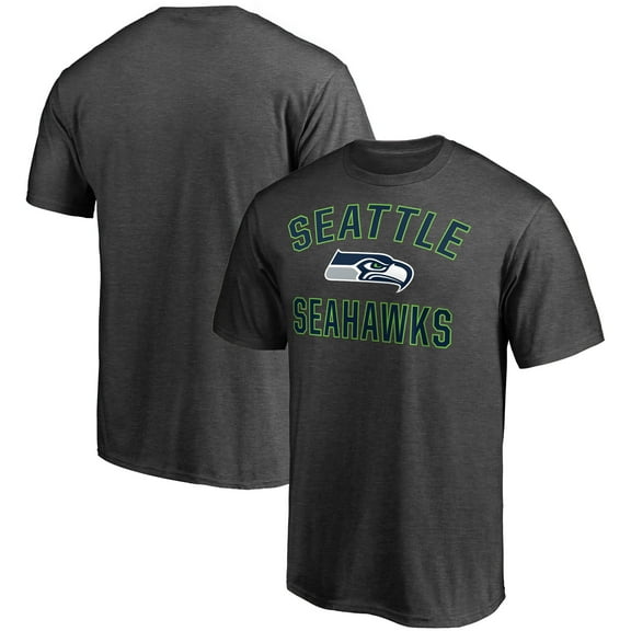 Men's Fanatics Heather Charcoal Seattle Seahawks Victory Arch T-Shirt