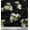 Black, variant on Soimoi Cotton Duck Fabric Leaves & Daisy Flower Print Fabric by Yard 42 Inch Wide
