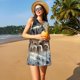 thumbnail image 3 of Fotbe Wolf Family Winter Wonderland Vestido de Verano sin Mangas para Mujer – Vestido Midi Línea A, Estilo Camiseta Floral, Vestido Playero Casual y Fluido, 3 of 7