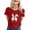 1-Red, variant on Alun Easter Bunny Ears Stethoscope Short Sleeve T Shirts Easter Nurse Bow Graphic T-Shirt for Women Casual Crew Neck Festival Printed Tee Tops Spring Summer Clothing 3-Red XL