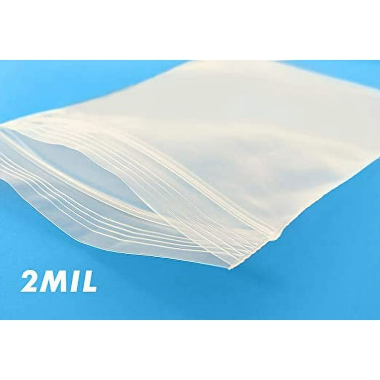 1200 Reclosable Bags 2mil Clear Assorted Sizes 2x2 2x3 3x3 3x4 3x5