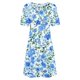 thumbnail image 5 of Vestido Corto para las Mujeres Cuello Redondo Manga Corta Impresa Suéter, Moda Casual Estilo Línea, 5 of 5