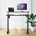  2 Tier Electric Height Adjustable Standing Desk with Wheels Electric