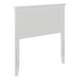 thumbnail image 3 of Mid-Century Wood Twin Panel Headboard in White, 3 of 6