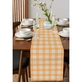 thumbnail image 2 of Table Runners 72 Inches Long Dress Scarves, Orange White Check Farmhouse Kitchen/Dining Table Runner, Coffee Tablerunners, Farmhouse Fall Buffalo Plaid 13x72 Inch, 2 of 7