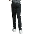 thumbnail image 3 of G-Style USA Men's Hip Hop Slim Fit Track Pants - Athletic Jogger Colorblock Side Stripe - Red - Large, 3 of 4