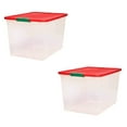 64 Quart Secure Seal Latching Extra Large Clear Plastic Storage Tote