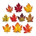 thumbnail image 1 of 40pcs Artificial Maple Leaves Accessories for Autumn Home Decoration Random Color, 1 of 4