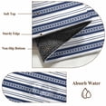 thumbnail image 6 of Navy Blue Striped Area Rug 4x6 FT, Non Slip Kids Room Carpet, Farmhouse Striped Geometric Art Washable Soft Floor Carpet Non-Shedding Throw Rug for Dorm Kitchen Study Room Home Office Bedside, 6 of 9