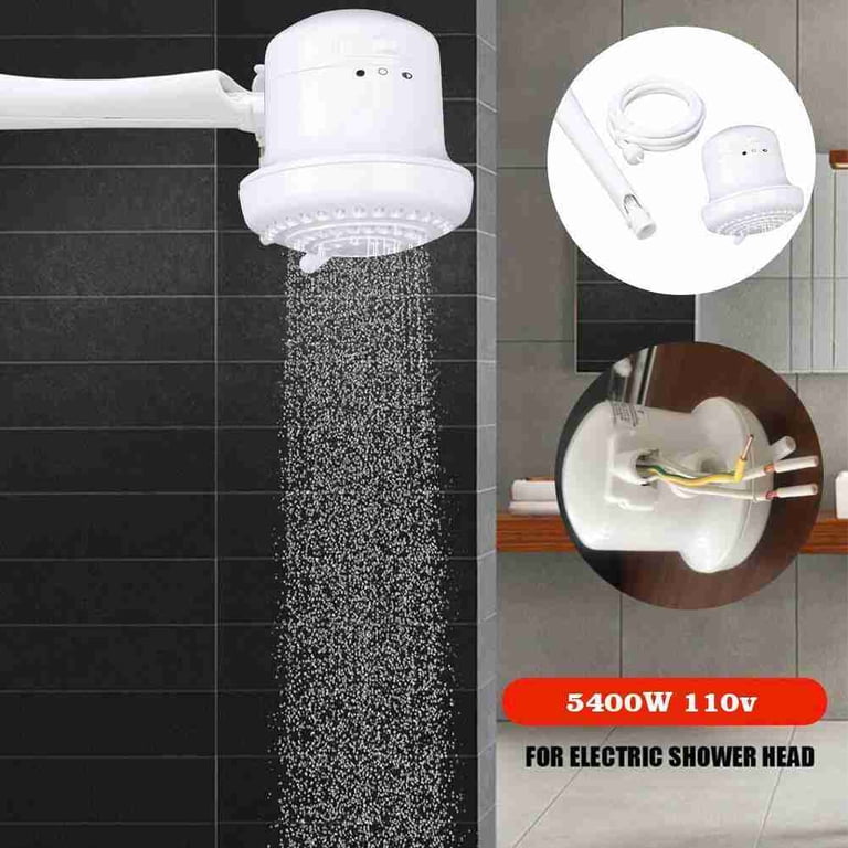 5400W 110V Electric Shower Head Instant Hot Water Heater White Boiler O0E7  - Walmart.com