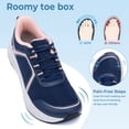 thumbnail image 2 of MAYKX Women’s Walking Shoes with Wide Toe Box & Arch Support, Orthotic Sneakers for Plantar Fasciitis, Breathable Mesh Rocker Sole Casual Shoes, 2 of 6
