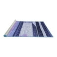 thumbnail image 2 of Ahgly Company Machine Washable Indoor Round Abstract Blue Contemporary Area Rugs, 8' Round, 2 of 4