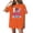 Orange-#002, variant on Dweltoz Women's July 4th T Shirts Usa Print Casual Tops Short Sleeve Oversized Freedom Shirt Summer 250 Year Anniversary Usa Solid Color Crewneck Tee,Red 3XL