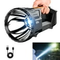 thumbnail image 2 of Hxlamzoo Brightest Outdoor Flashlight with 10000 Lumens, LED Light ,Rechargeable Powerful Torch, Long Throw Up To 100-300 Meters, for Indoor Outdoor Emergency, 2 of 9