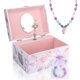 thumbnail image 1 of Joyero Taduoduo para niñas con conjunto de joyas rosa y morado, 1 of 6