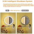 thumbnail image 4 of Wall Mounted Makeup Mirror 8 inches LED Touch Screen Adjustable Light Double Sided, 4 of 4