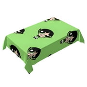 The Powerpuff Girls Themed Square Tablecloth 54 * 72 Inches Durable Stylish