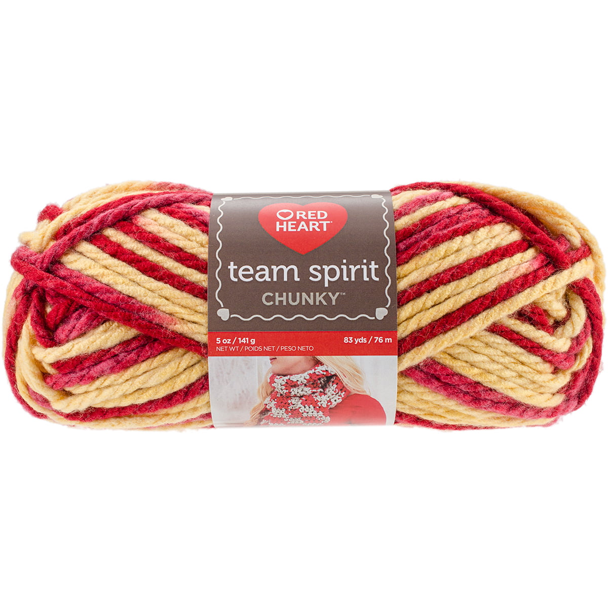 Red Heart Boutique Filigree Super Bulky Yarn 5 Skeins Color Jubilee/Burgundy 