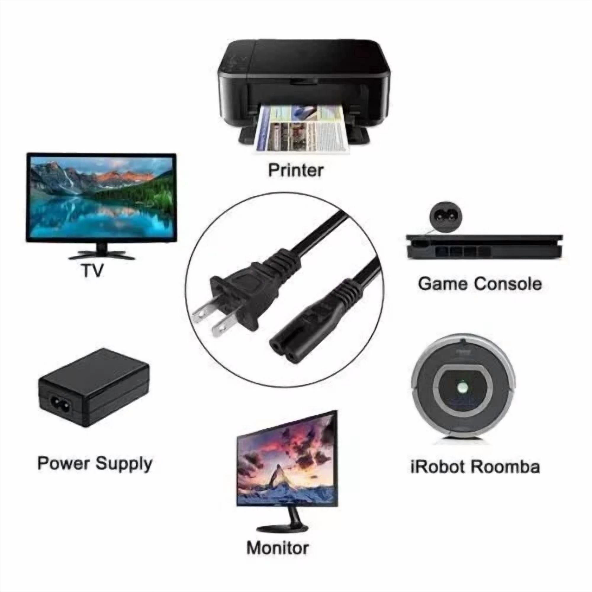 BUTTERFLY- Ac Power Cord Cable For Vizio V51-H6 V51X-J6 V21-H8 V21-H8R V20X-J8 Soundbar