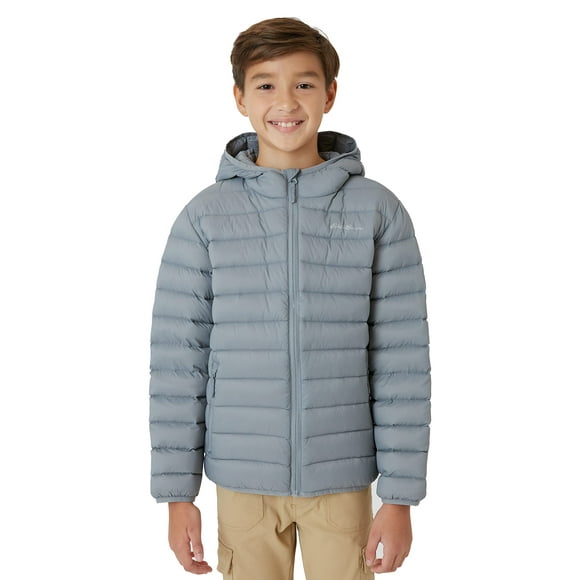 Eddie Bauer Kids CirrusLite Down-Fill Girls & Boys' Outerwear Jackets & Coats, Grey, X-Large