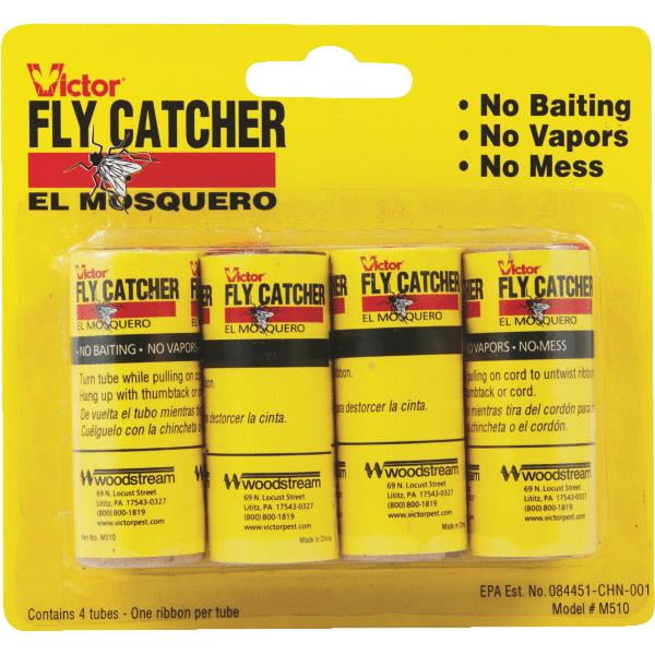 Victor M510 Fly Catcher Paper Ribbons Pack 4 Walmart