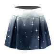 thumbnail image 3 of Gibobby faldas deportivas para mujer Falda de entrenamiento de tenis con estampado casual para mujer Falda deportiva de yoga Falda corta Falda corta(Azul marino, L), 3 of 4
