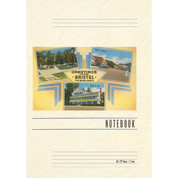 Vintage Lined Notebook Greetings from Bristol, (Paperback)