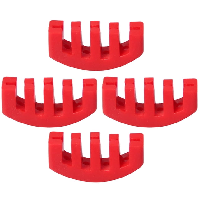 Shisuyan Violin Mute Red 4Pcs 2In Rubber Volume Reduction Professional Mutes