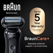 Braun Beard Shaver Series 5 for Men, with 3 AquaFlex Blades, SkinGentle Foil, Black