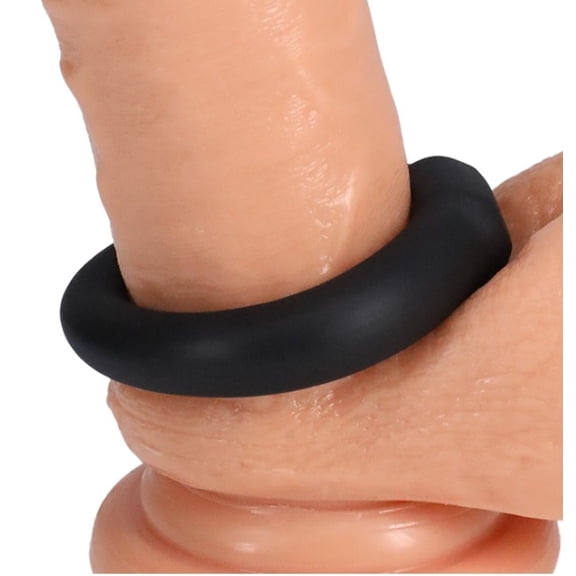 Rock Solid Mega Ring Black Silicone